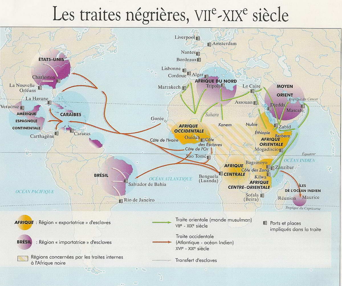 Les traites négrières, 7-19e siècles